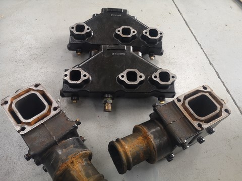 Collecteur d'échappement pour tracteur DEUTZ 02168675 adaptable